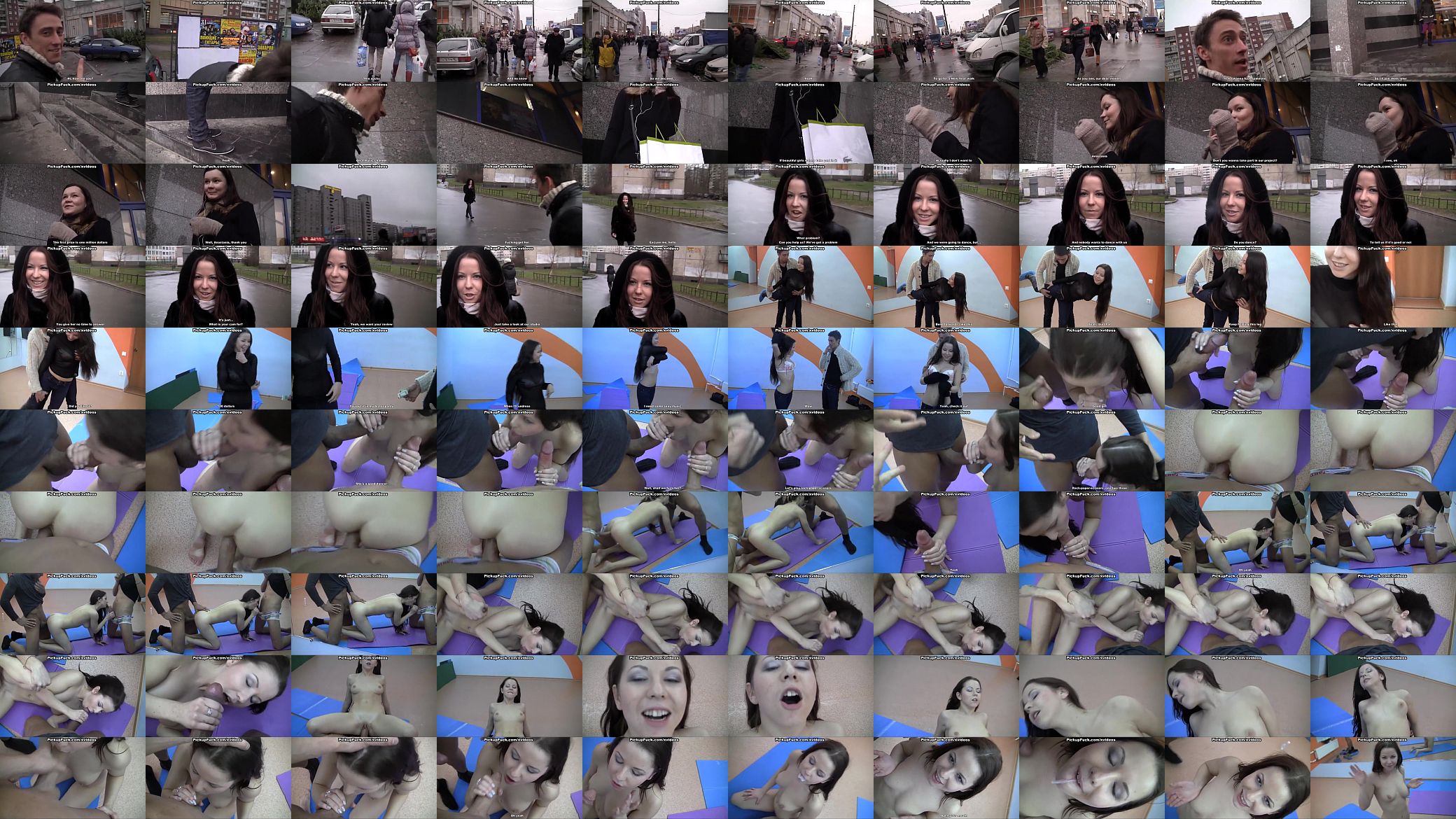 Beautiful brunette in sexy pickup fuck 预览图