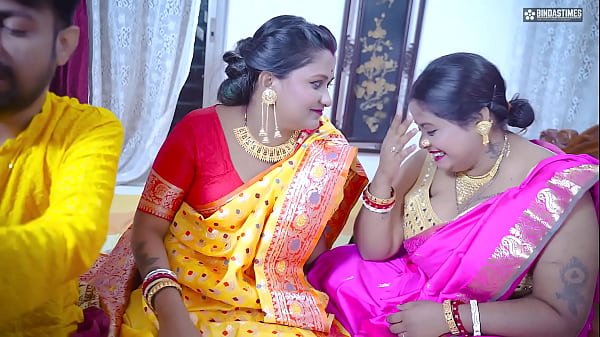 Download Video - Desi Horny Indian Three Bhabhi wants to get Fucked By Their Dewar like a Bhabhi's Groupsex Party &lpar; Hindi Audio &rpar;