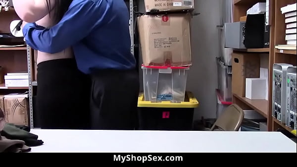 Teen and Shoplifter Gets Caught at Mall and Fucked in Security Room