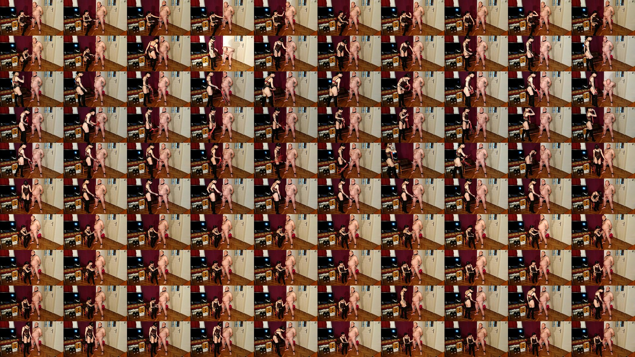 Beth Kinky - Sexy goth domina cbt &amp; dick spanking fat slave pt2 HD 预览图