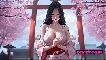 POV: Fluidity's Naked Sakura Shrine Fuck (ai-generated)