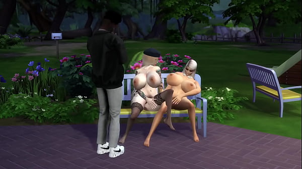 Sims 4 porn Bella Goth meets Allura and her friend porn producer at the park 3 min