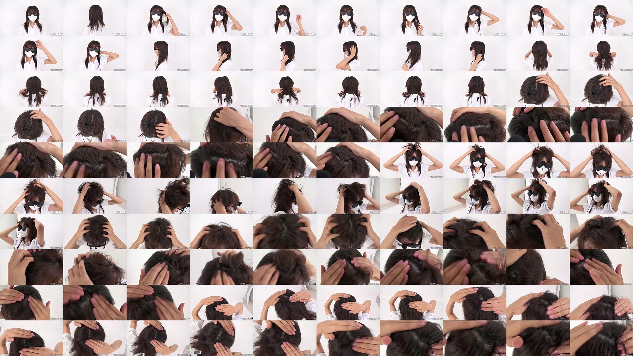 Women rub the hair, sound fetish 预览图