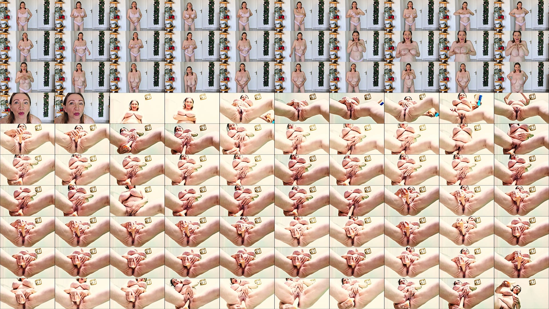 Horny Granny Fuck Wet Pussy By BWC Dildo 预览图