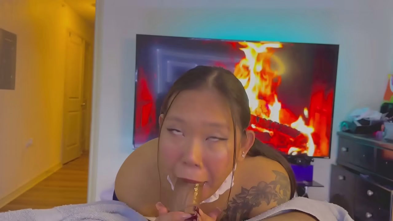 submissive maid is so loyal she can'_t refuse my cum SLOPPY BLOWJOB DOGGYSTYLE AND COWGIRL RIDING HUGE CREAMPIE