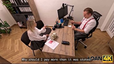 LOAN4K. What Is She Hiding Under The Miniskirt?
