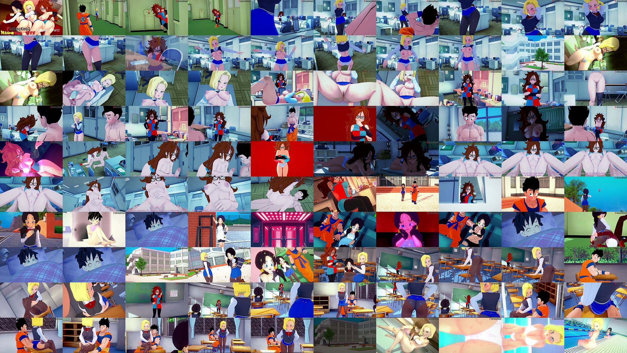 Dragon Ball Zex Chapter 2 | Part 2 | Andoid 21 catch Gohan and Android 18 on the university.. 预览图
