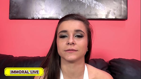 SEXY SPINNER KHARLIE STONE ORAL CREAMPIED AT CASTING – IMMORAL LIVE 4K