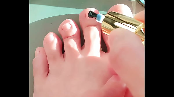 Big Booty Girl Ass Fuck with Dildo and Footjob