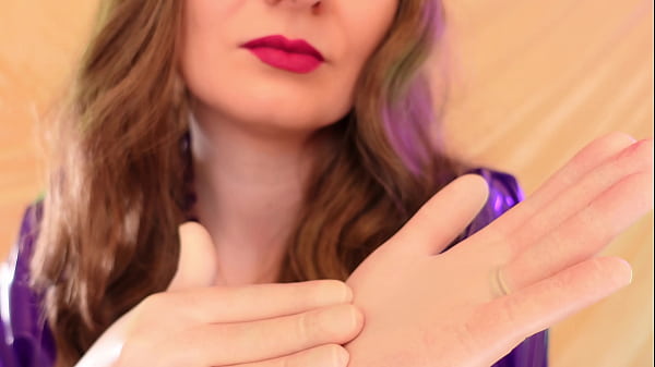 hot surgical gloves - free video - slow latex JOI