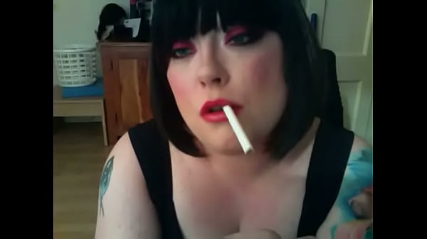 BBW British Domme Tina Snua Smoking A Filterless Cigarette