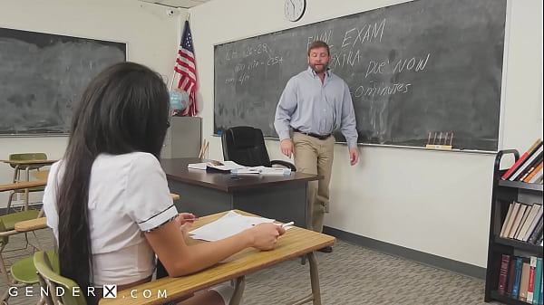 Download Video - Curious Trans Student Needs Dick To Concentrate - GenderX