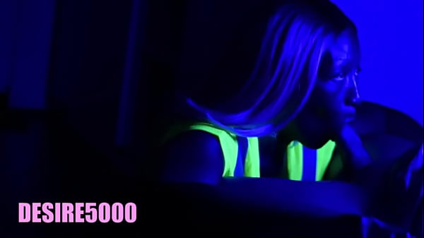 Black light Blowjob while working on the clock at the ship yard.