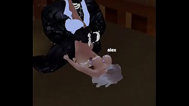 Blonde slut gets wrecked by black guy in the apartment