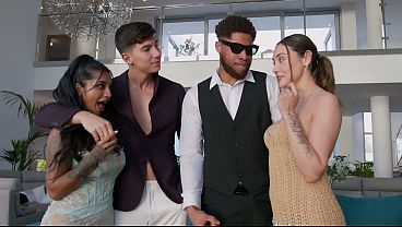 WILD FOURSOME WITH MY WIFE AND HER BEST FRIENDS- YASMINA KHAN- CATHERINE KNIGHT- BRADY BUD