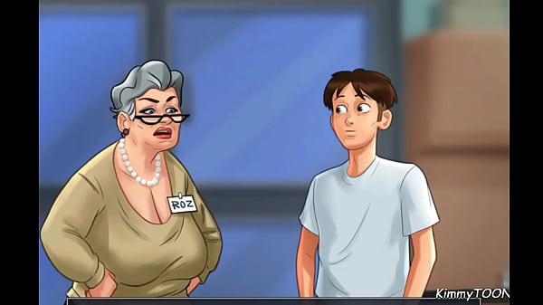 Summertime Saga Sex Scene Old woman manipulates young man into fucking her in the hospital store room