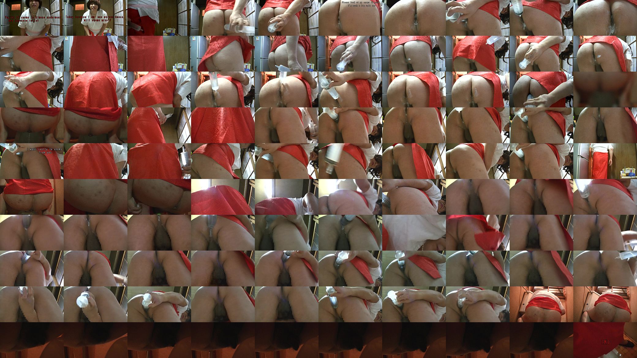 Jyosoukofujiko of enema in kimono underwear 预览图