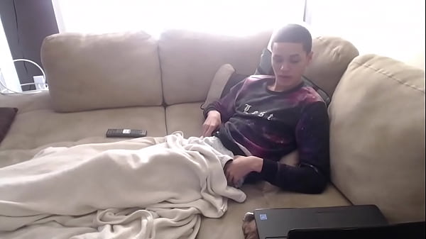 Caught jerking off & Cum