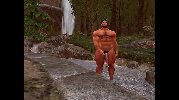 Stunning hunk cam heyward in a pennsylvania forest