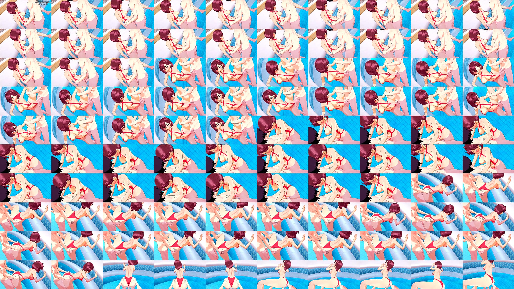 Momo Ayase gets fucked at the pool - 3d anime sex 预览图