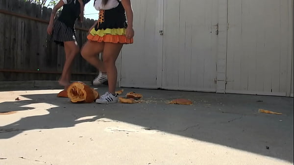 Pumpkin Bandits Smash Strangers Pumpkins