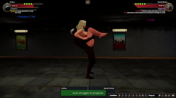 Attilius VS Bambi Bimbo (Naked Fighter 3D)