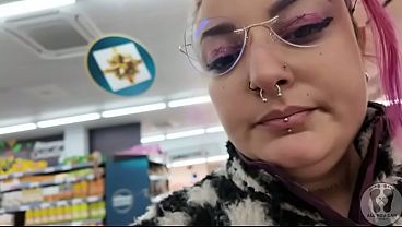 PLUMP CHICK BURPS AT THE SUPERMARKET – EMBARRASSING PUBLIC DISPLAY