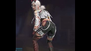 Putting that big booty out to shake it real good