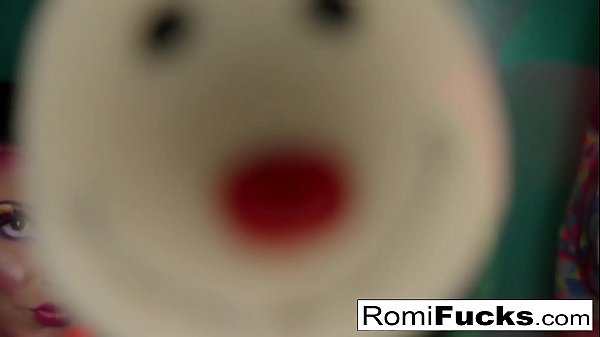 Romi sucks a fat cock