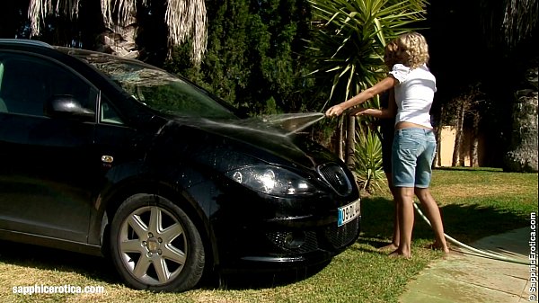 Download Video - Automobile Amour by Sapphic Erotica - sensual lesbian sex scene with Lena and Al