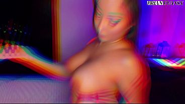 Real sex with Colombian college girl strawberry Carolondon in pink room - Brian Evansx