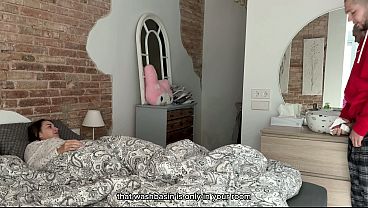 Step Sis Caught Me With Naked Dick And She Show Me Her Boobs - Homemade Sex With Creampie In Pussy