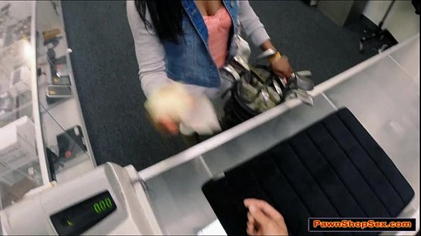 Black chick earns big time by sucking pawnshopowner in office