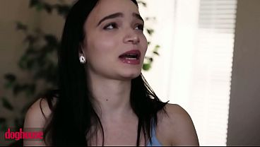 DOG HOUSE - Sexy Brunette Begs Her Boss To Be Pounded Hard All Night In Relentless, Dirty Sex