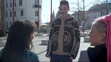 Lucky Guy Home - GF's Hot Visitor Turns into Wild Threesome Fuck!