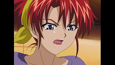Hentai threesome sex with redheads