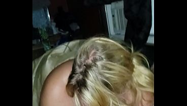Milf with big tits give full head