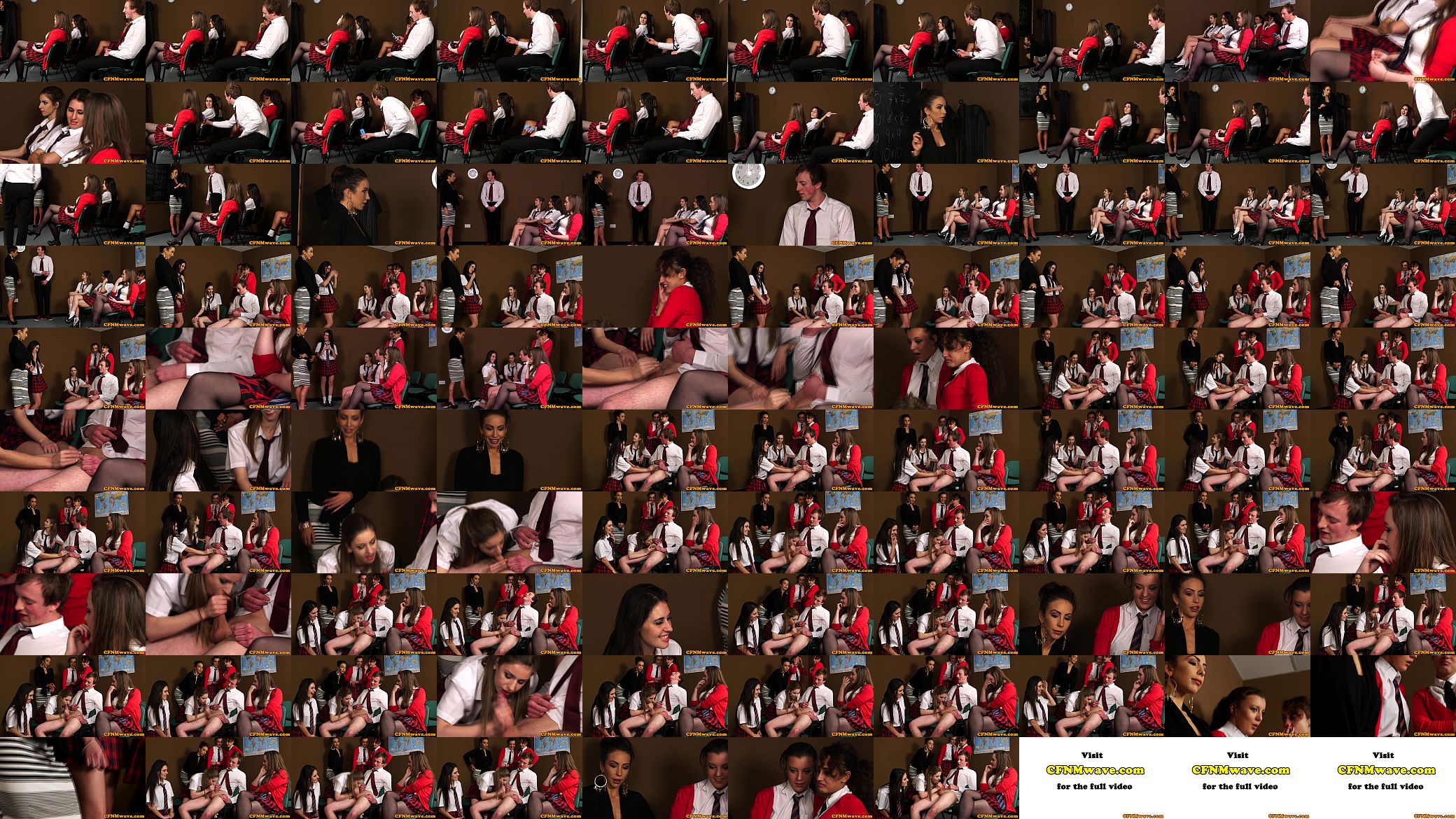 Femdom schoolbabes jerking student 预览图