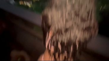 I fucked my stepdaughter until dawn on the porch of our house, without fear of who might catch us.