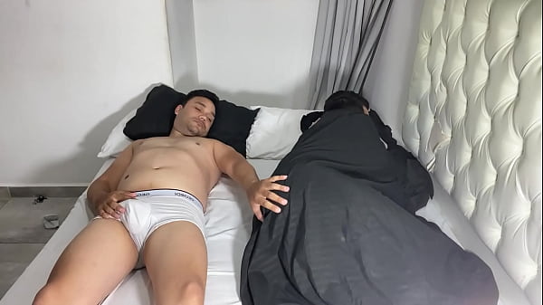 Hard sex with stepfather when he wakes up in th...