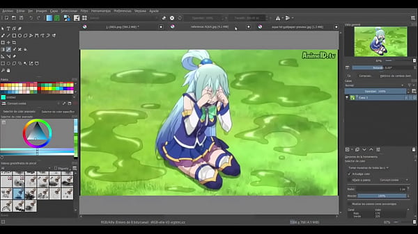¡AQUA BEATS KATARA IN WAIFU ARENA! gets a 4 page comic.