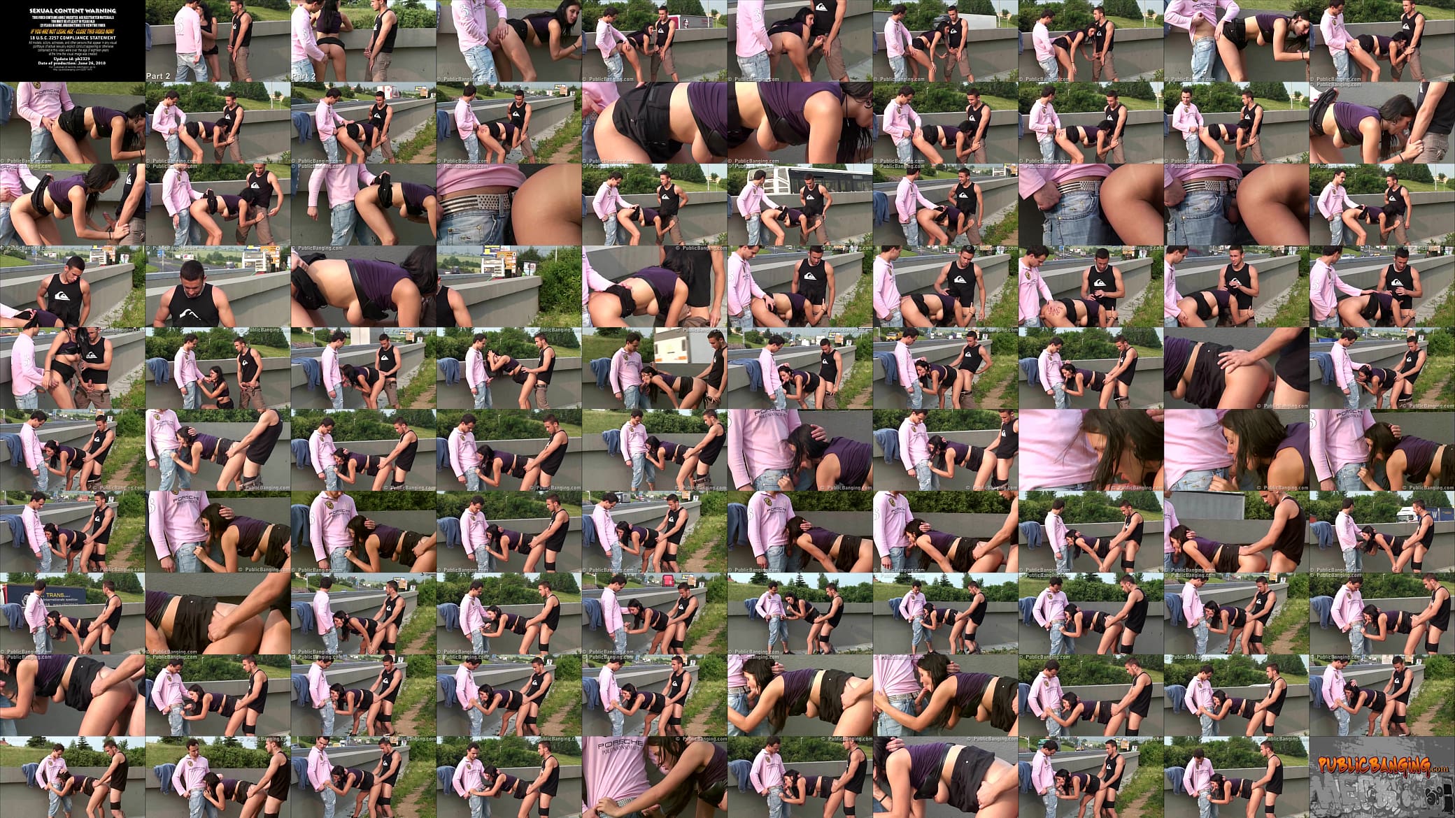 Big tits girl PUBLIC street gangbang 预览图