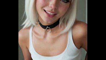 Preview Teaser - Ai POV Two Hot Emo Goth Girls Beautiful Babes Double Blowjob Sucking and Facial Cumshot