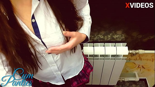 Teacher cum in my panties in the  toilet