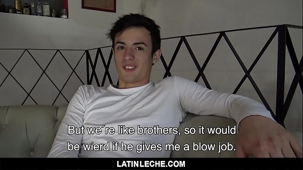 LatinLeche - Latino Stud Barebacks His Twink Be...