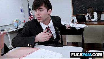 WTF Stepsis Gave Sneaky BLOWJOBS in Classroom Aleksa Mink, Joshua Lewis