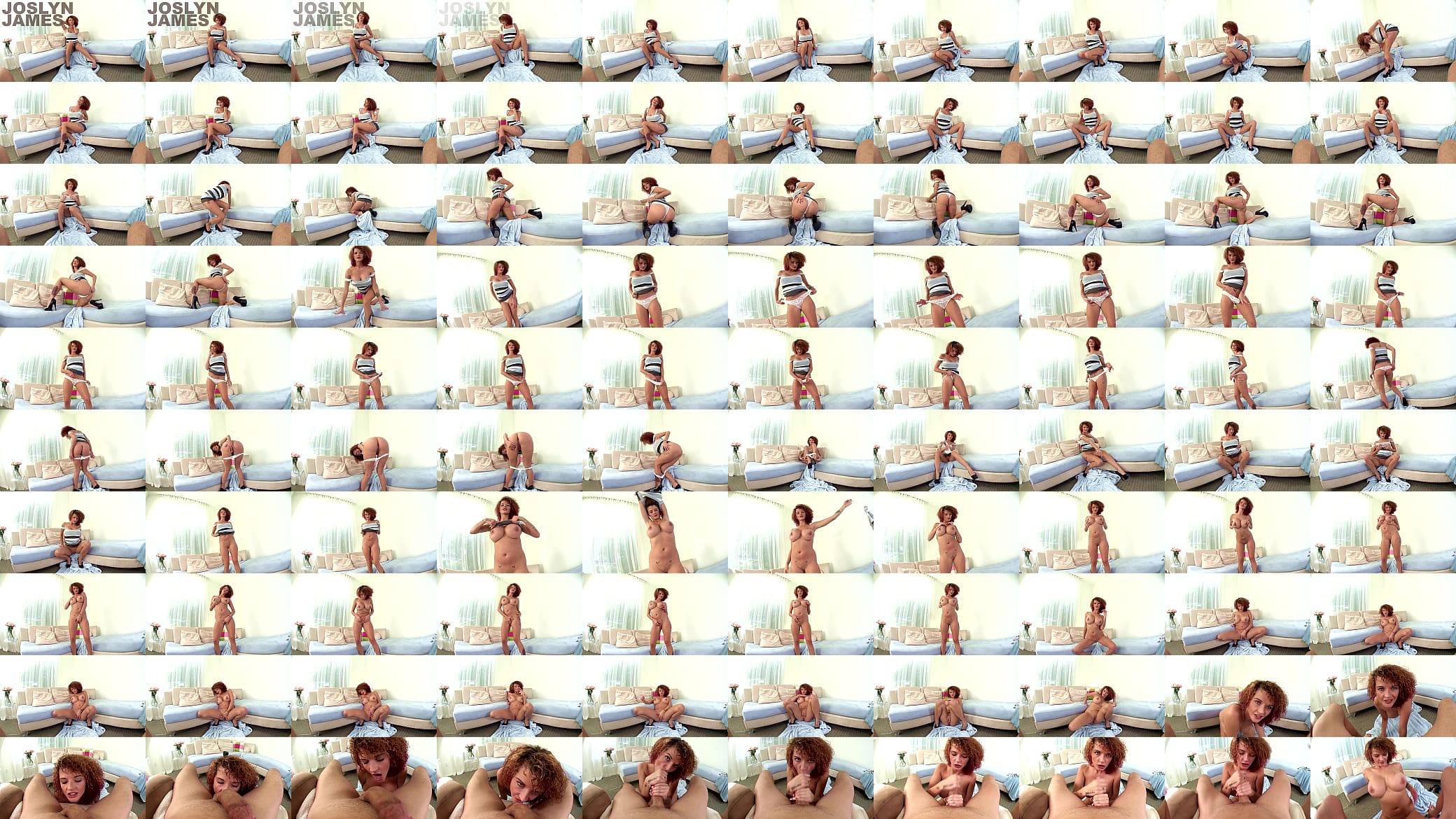 JOSLYN JAMES Big Huge Tits Uber MILF Doubled Fisted Big Cock POV Blowjob and Cum Facial 预览图