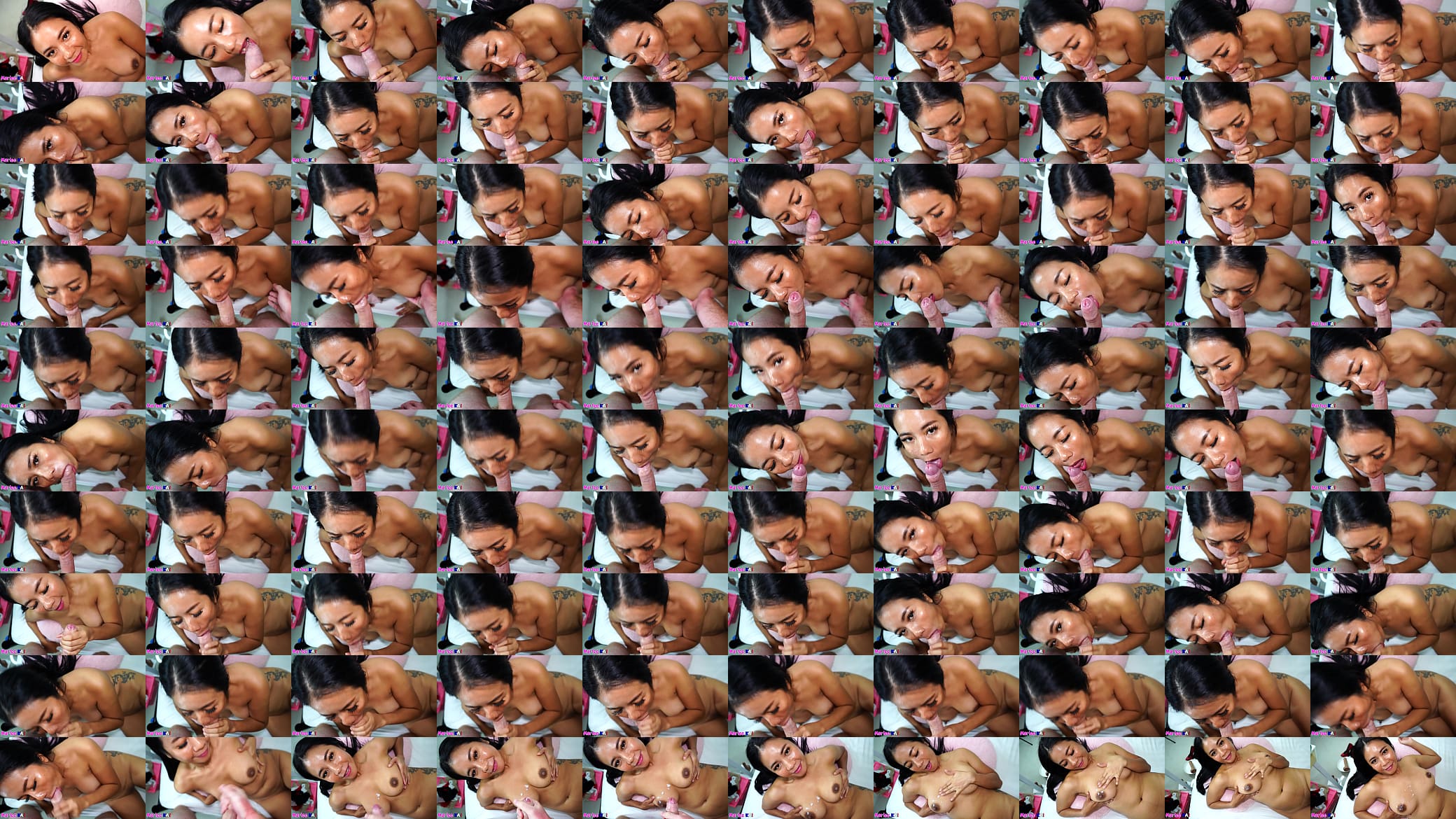 Asian Camgirl Sucking White Cock 预览图