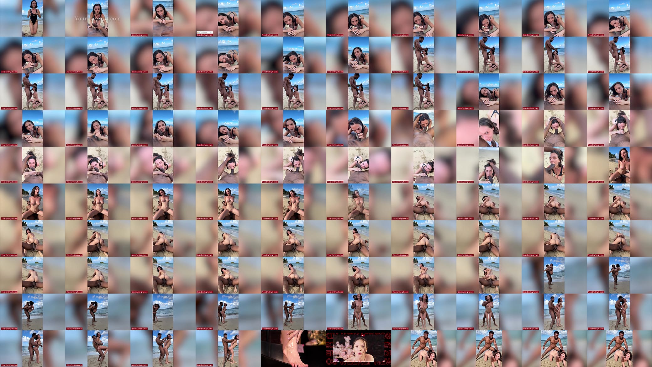 Big Tits Nympho Eve Sweet Railed Rough By BBC Troy Francisco In Public Beach 预览图