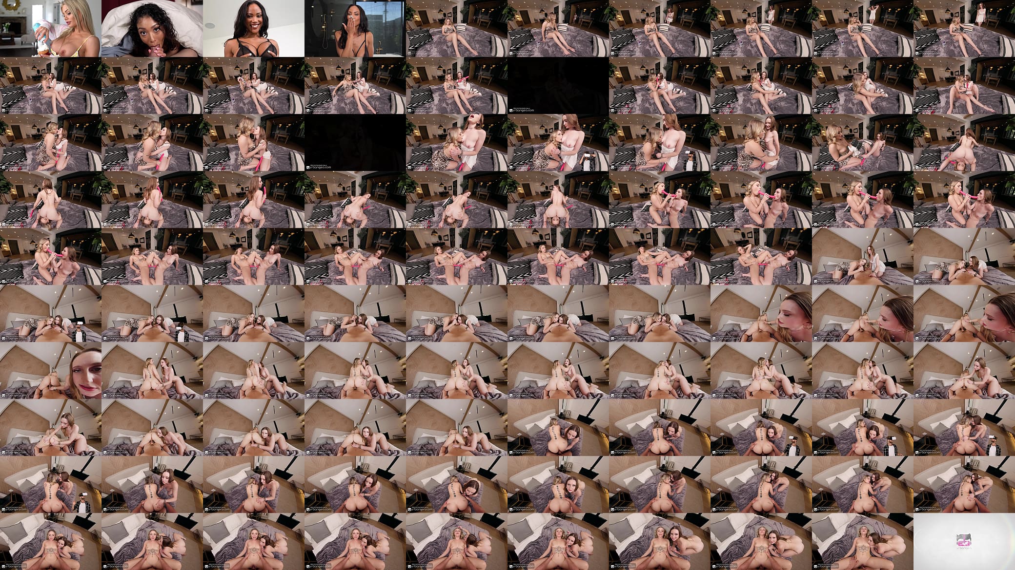 VR Bangers Sexy Babes Anna Claire Clouds &amp; Laney Grey HD Porn Pt2 预览图
